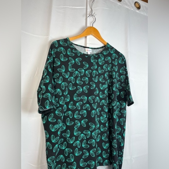 Lularoe Irma Womens Top Shirt Green Black Size XS NWT - Picture 5 of 8